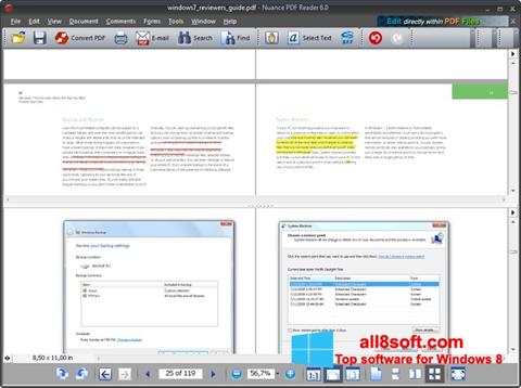 Скріншот Nuance PDF Reader для Windows 8