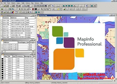 Скріншот MapInfo Professional для Windows 8