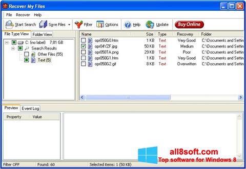 Скріншот Recover My Files для Windows 8