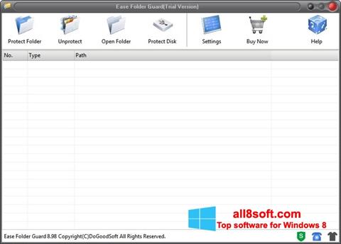 Скріншот Folder Guard для Windows 8