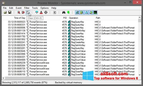 Скріншот Process Monitor для Windows 8