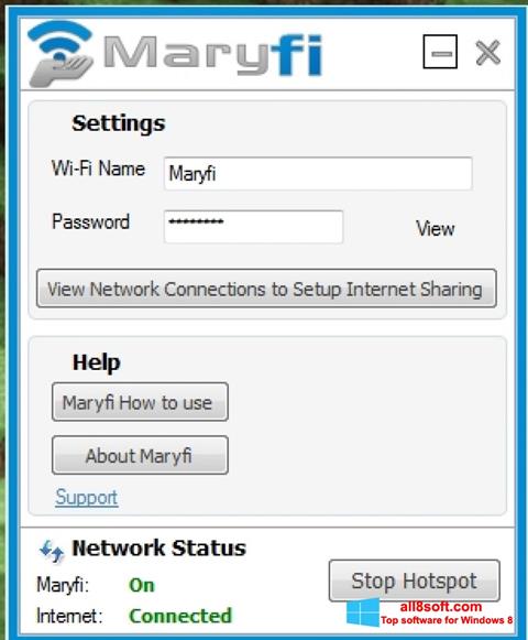 Скріншот MaryFi для Windows 8