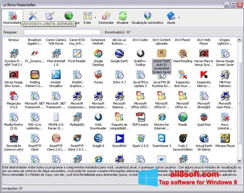 Скріншот Revo Uninstaller Pro для Windows 8