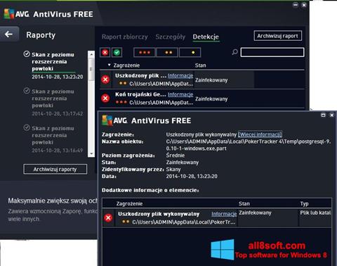 Скріншот AVG AntiVirus Free для Windows 8
