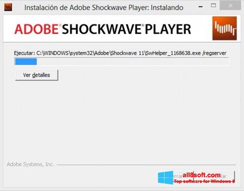 Скріншот Adobe Shockwave Player для Windows 8