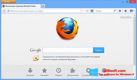 Скріншот Mozilla Firefox для Windows 8