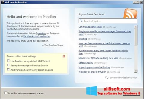 Скріншот Pandion для Windows 8