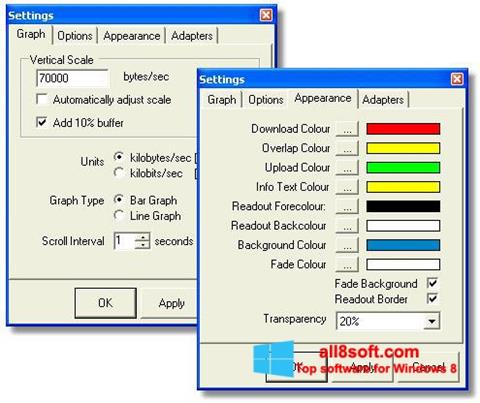Скріншот BitMeter для Windows 8