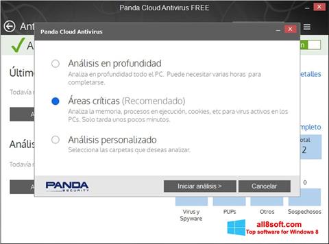 Скріншот Panda Cloud для Windows 8