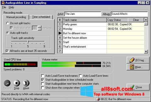 Скріншот Audiograbber для Windows 8