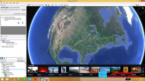 Скріншот Google Earth для Windows 8