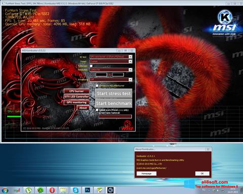 Скріншот MSI Kombustor для Windows 8