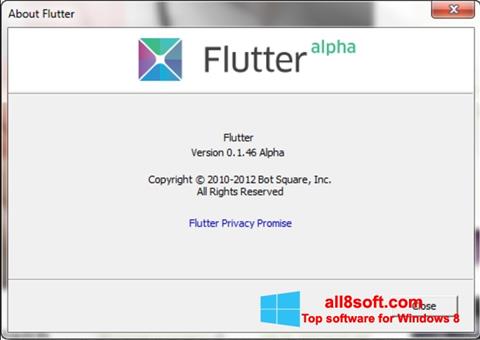 Скріншот Flutter для Windows 8