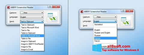 Скріншот ABBYY Screenshot Reader для Windows 8