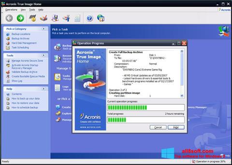 Скріншот Acronis True Image для Windows 8