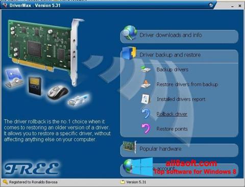 Скріншот Driver Cleaner для Windows 8