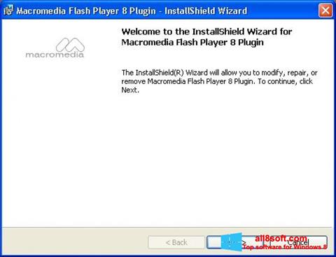 Скріншот Macromedia Flash Player для Windows 8