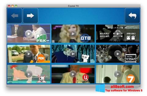 Скріншот Crystal TV для Windows 8