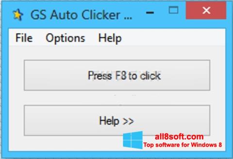 Скріншот GS Auto Clicker для Windows 8