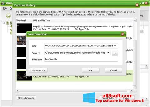 Скріншот Free Video Catcher для Windows 8