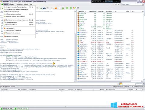 Скріншот FlylinkDC++ для Windows 8