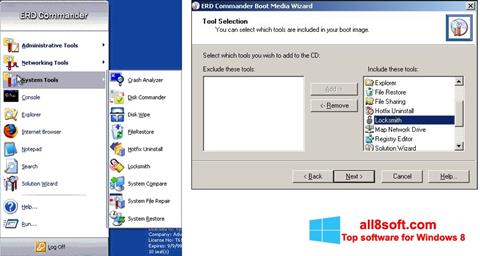Скріншот ERD Commander для Windows 8