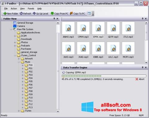 Скріншот iFunBox для Windows 8