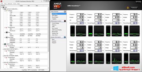 Скріншот AMD Overdrive для Windows 8