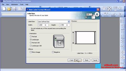 Скріншот BarTender для Windows 8