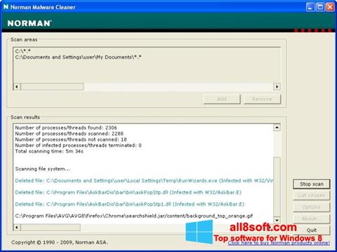 Скріншот Norman Malware Cleaner для Windows 8