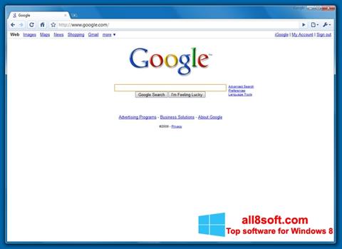 Скріншот Google Chrome Beta для Windows 8