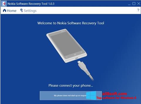 Скріншот Nokia Software Recovery Tool для Windows 8