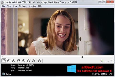 Скріншот Media Player Classic Home Cinema для Windows 8