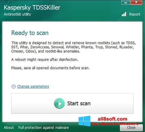 Скріншот Kaspersky TDSSKiller для Windows 8