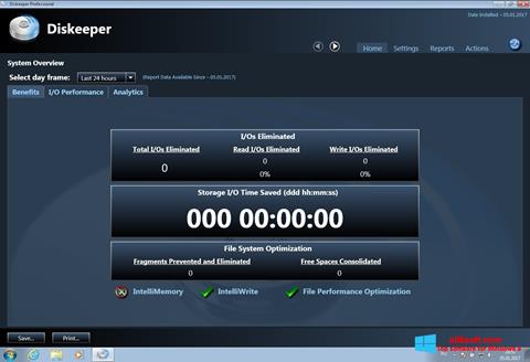 Скріншот Diskeeper для Windows 8