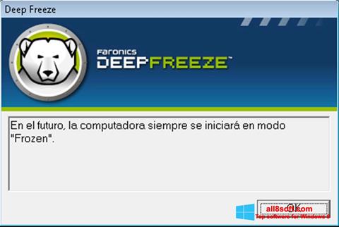 Скріншот Deep Freeze для Windows 8