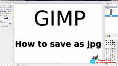 Скріншот GIMP для Windows 8