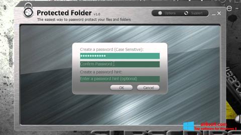 Скріншот Protected Folder для Windows 8