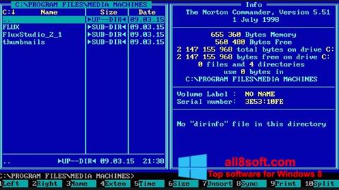 Скріншот Norton Commander для Windows 8