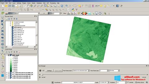 Скріншот QGIS для Windows 8