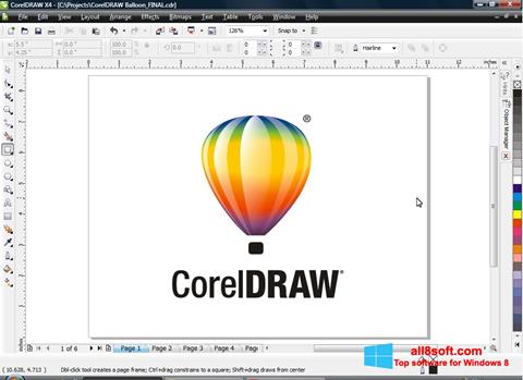 Скріншот CorelDRAW для Windows 8
