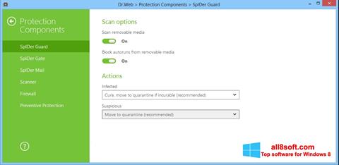 Скріншот Dr.Web Security Space для Windows 8