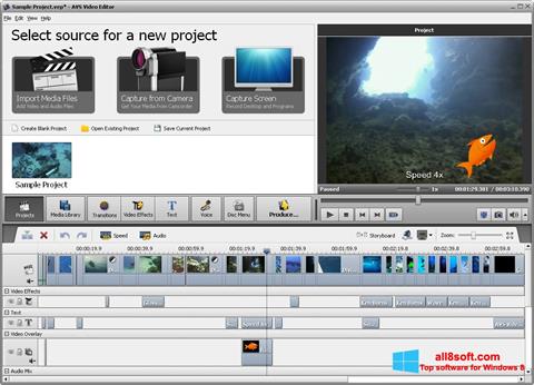 Скріншот AVS Video Editor для Windows 8