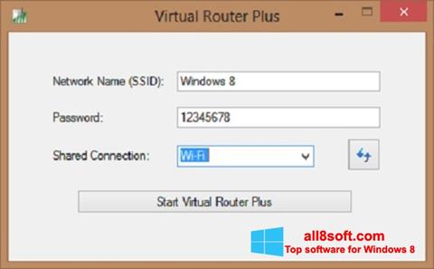 Скріншот Virtual Router Plus для Windows 8