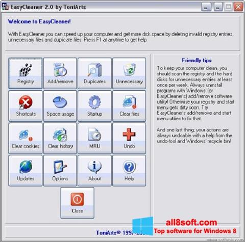 Скріншот EasyCleaner для Windows 8