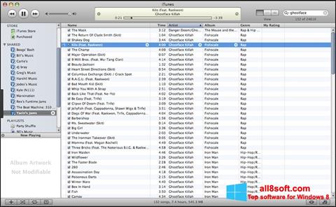 Скріншот iTunes для Windows 8