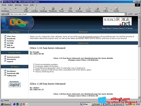 Скріншот CDex для Windows 8