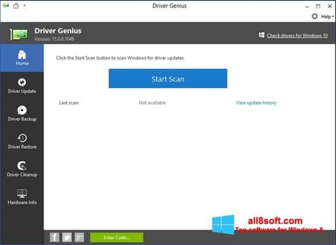 Скріншот DriverScanner для Windows 8
