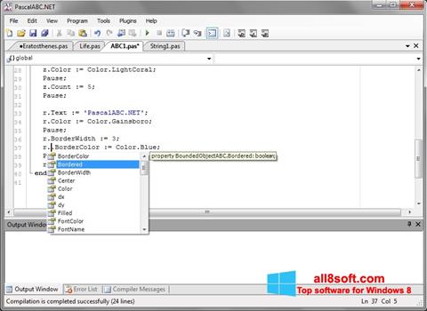 Скріншот Pascal ABC для Windows 8