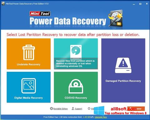 Скріншот Power Data Recovery для Windows 8